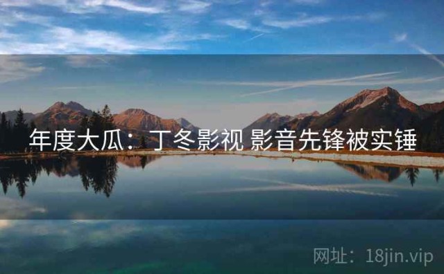 年度大瓜：丁冬影视 影音先锋被实锤