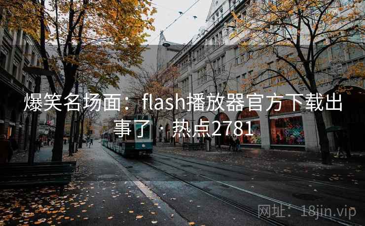 爆笑名场面：flash播放器官方下载出事了 · 热点2781